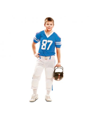 Disfraz Jugador Rugby Azul niño Tienda de disfraces online - Mercadisfraces