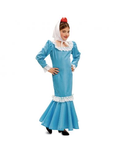Disfraz Madrileña Azul niña Tienda de disfraces online - Mercadisfraces