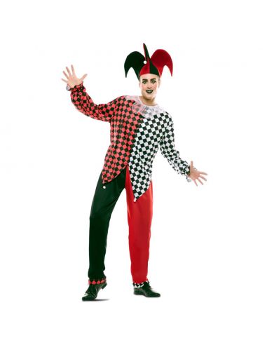 Disfraz de Arlequín Rojo para hombre Tienda de disfraces online - Mercadisfraces
