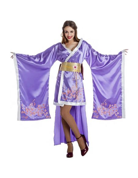 Disfraz de Geisha Lila para Adulto Tienda de disfraces online - Mercadisfraces