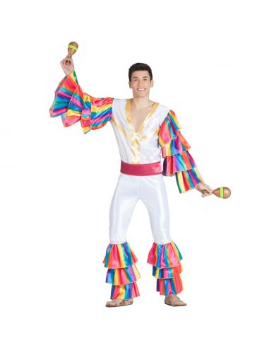 Disfraz de Rumbero Blanco para Adulto Tienda de disfraces online - Mercadisfraces
