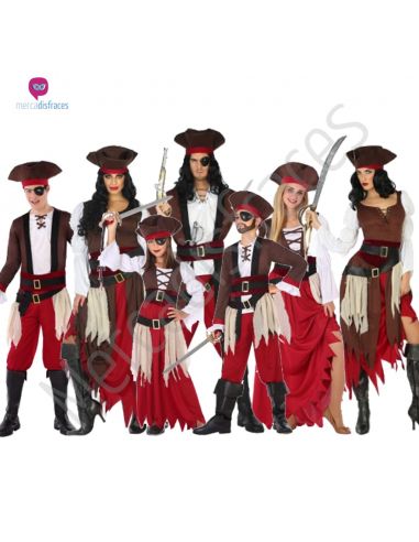 Disfraces grupos de Piratas baratos Tienda de disfraces online - Mercadisfraces