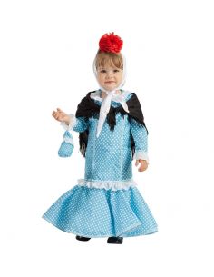 Disfraz de Madrileña Azul para Niña Tienda de disfraces online - Mercadisfraces