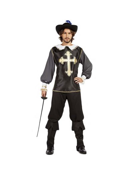 Disfraz de Mosquetero Negro para Adulto Tienda de disfraces online - Mercadisfraces Disfraz de Mosquetero Negro para Adulto Tienda de disfraces online - Mercadisfraces