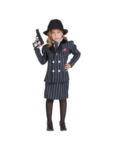Disfraz de Chica Gánster Infantil Tienda de disfraces online - Mercadisfraces