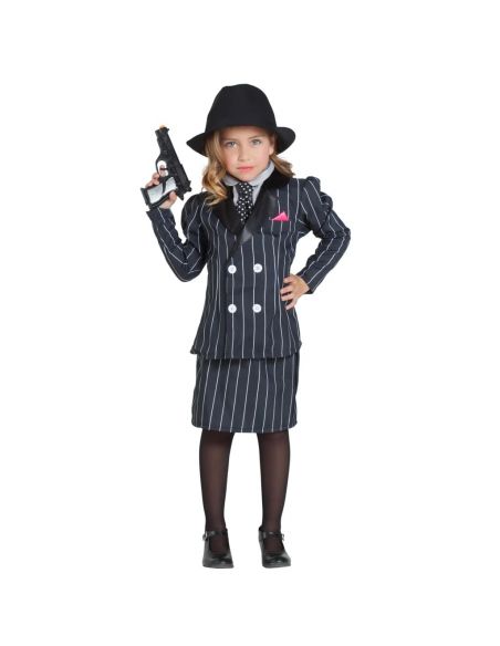 Disfraz de Chica Gánster Infantil Tienda de disfraces online - Mercadisfraces