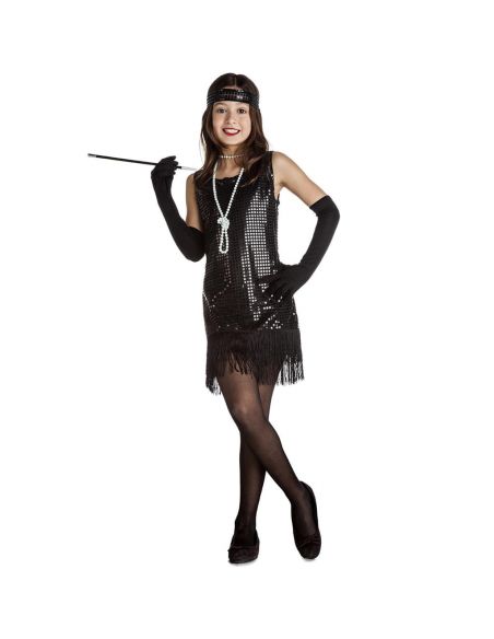 Disfraz de Charlestón Negro Infantil Tienda de disfraces online - Mercadisfraces