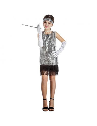 Disfraz de Charlestón Plata Infantil Tienda de disfraces online - Mercadisfraces