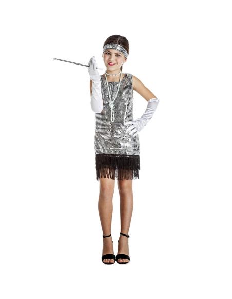 Disfraz de Charlestón Plata Infantil Tienda de disfraces online - Mercadisfraces Disfraz de Charlestón Plata Infantil Tienda de disfraces online - Mercadisfraces