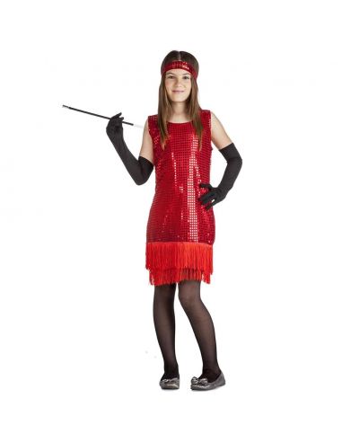 Disfraz de Charlestón Rojo Infantil Tienda de disfraces online - Mercadisfraces