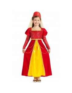 Disfraz de Princesa Medieval Rojo Infantil Tienda de disfraces online - Mercadisfraces