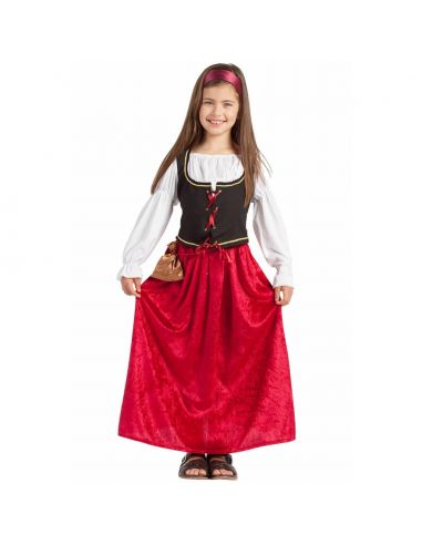Disfraz Medieval de Terciopelo para Niña Tienda de disfraces online - Mercadisfraces
