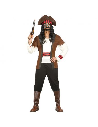 Disfraz de Pirata de Siete Mares para hombre Tienda de disfraces online - Mercadisfraces