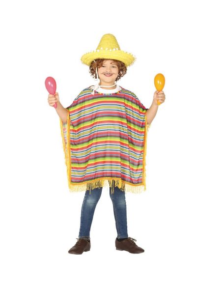 Poncho Mexicano para Infantil Tienda de disfraces online - Mercadisfraces Poncho Mexicano para Infantil Tienda de disfraces online - Mercadisfraces