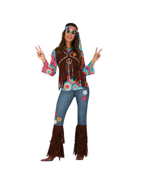 Disfraz de Hippie Adulta Tienda de disfraces online - Mercadisfraces