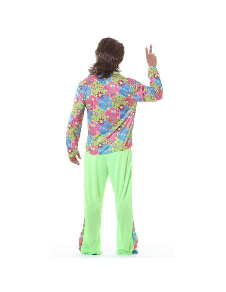 Disfraz Hippie Flower Power para Hombre Tienda de disfraces online - Mercadisfraces