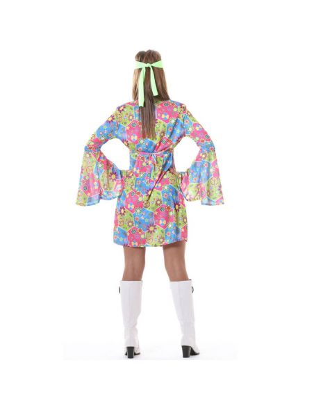 Disfraz Hippie Flower Power para Mujer Tienda de disfraces online - Mercadisfraces