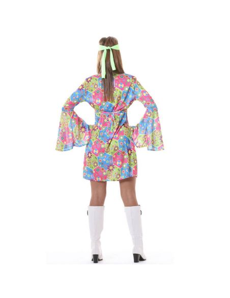 Disfraz Hippie Flower Power para Mujer Tienda de disfraces online - Mercadisfraces
