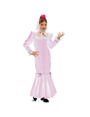 Disfraz Madrileña Blanco niña Tienda de disfraces online - Mercadisfraces