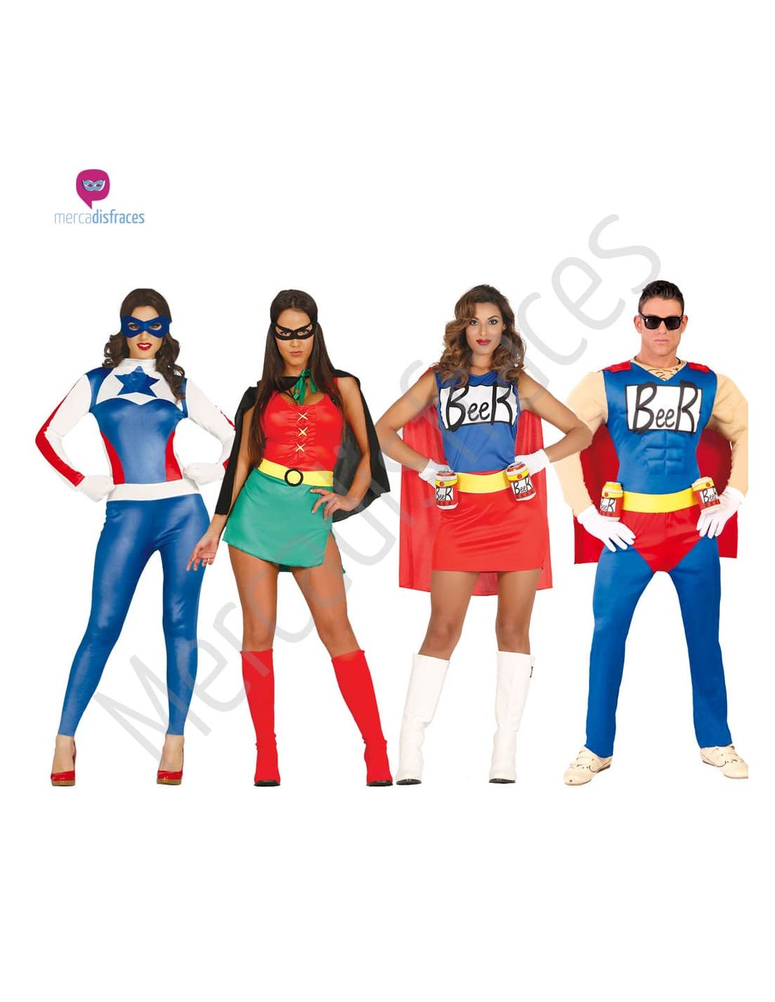 Judías verdes Mierda banco Disfraces para grupos Superheroes | Ideas para Disfraces de Grupos