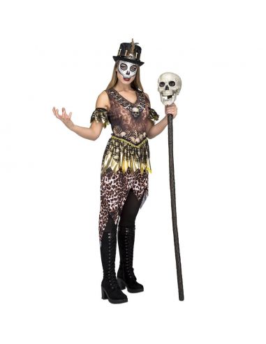 Disfraz Voodoo Carníbal para mujer Tienda de disfraces online - Mercadisfraces