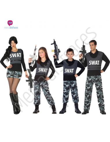 Disfraces para grupos de swats baratos Tienda de disfraces online - Mercadisfraces