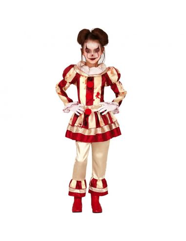 Disfraz de Payasa a Rayas infantil Tienda de disfraces online - Mercadisfraces