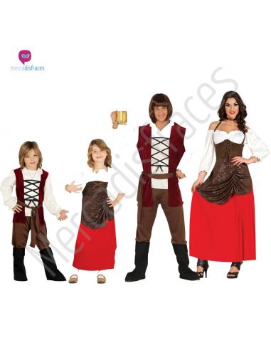 Disfraces para grupos de Posaderos y Posaderas Tienda de disfraces online - Mercadisfraces