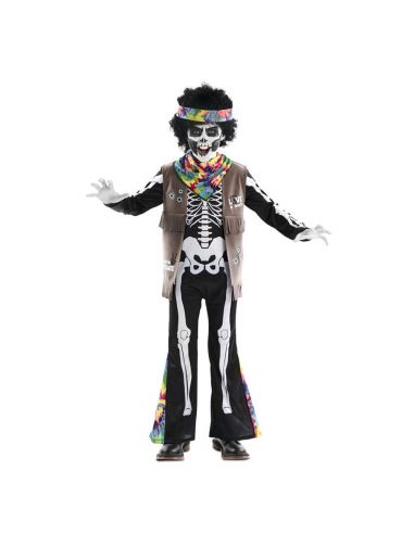 Disfraz de Esqueleto de Hippie para Infantil Tienda de disfraces online - Mercadisfraces
