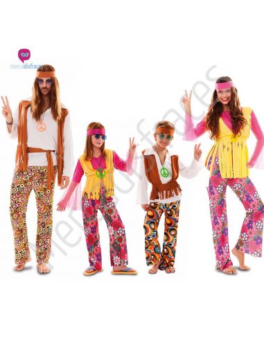 Disfraces para grupos de Hippies divestidos Tienda de disfraces online - Mercadisfraces