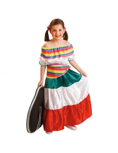 Disfraz de Mejicana para Niña Tienda de disfraces online - Mercadisfraces