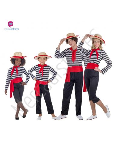 Disfraces para grupos de Gondoleros Tienda de disfraces online - Mercadisfraces