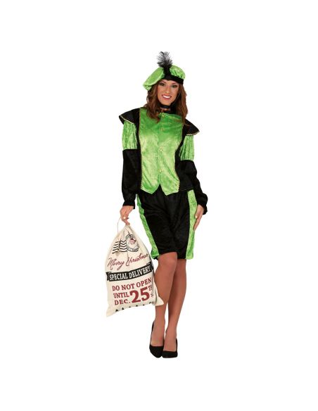 Disfraz de Paje Verde para Mujer Tienda de disfraces online - Mercadisfraces