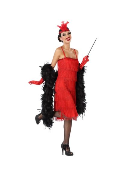 Disfraz de Charleston rojo para adulto Tienda de disfraces online - Mercadisfraces Disfraz de Charleston rojo para adulto Tienda de disfraces online - Mercadisfraces