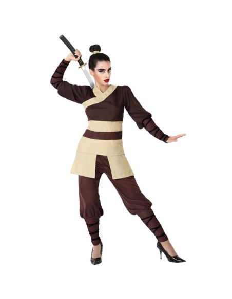 Disfraz Ninja Marron mujer Tienda de disfraces online - Mercadisfraces