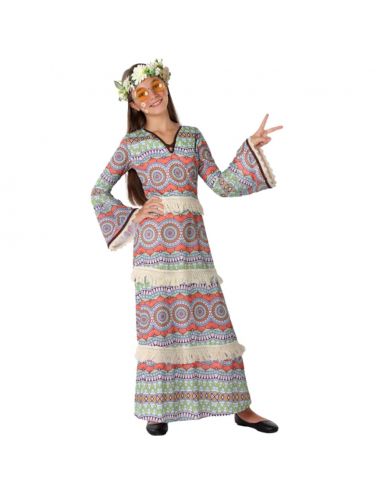 Disfraz Hippie psicodélico para niña Tienda de disfraces online - Mercadisfraces