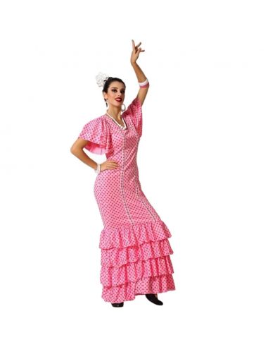 Disfraz de Flamenca Rosa mujer Tienda de disfraces online - Mercadisfraces