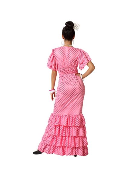 Disfraz de Flamenca Rosa mujer Tienda de disfraces online - Mercadisfraces