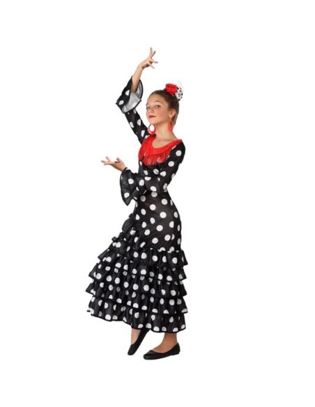 Disfraz Flamenca Solea niña Tienda de disfraces online - Mercadisfraces