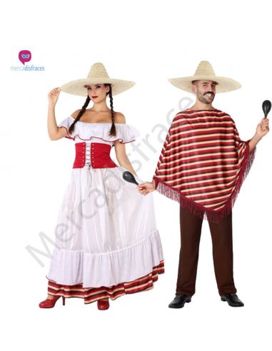 Disfraz Pareja de Mejicanos Tienda de disfraces online - Mercadisfraces