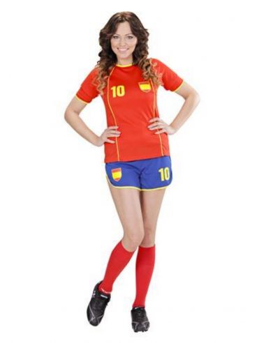 Disfraz de Jugadora Futbol España Tienda de disfraces online - Mercadisfraces