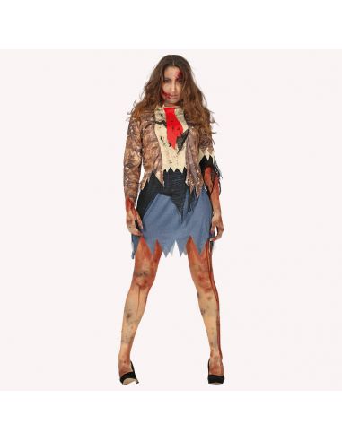 Disfraz Zombie Estudiante Mujer Tienda de disfraces online - Mercadisfraces