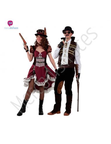 Disfraces Grupo Pareja Steampunk Elegantes Tienda de disfraces online - Mercadisfraces