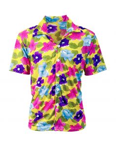 Camisa Hawaiana Fondo Amarillo para adulto Tienda de disfraces online - Mercadisfraces 2
