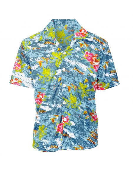 Camisa Hawaiana Fondo Azul para adulto Tienda de disfraces online - Mercadisfraces
