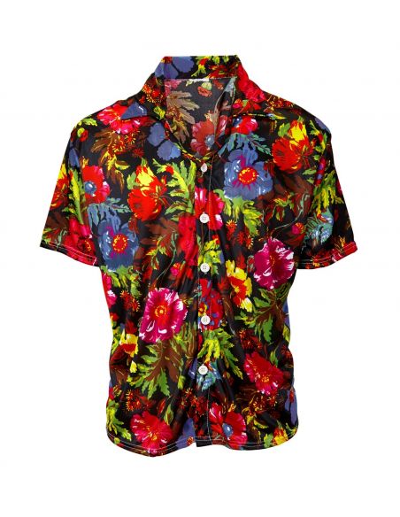 Camisa Hawaiana Fondo Negro para adulto Tienda de disfraces online - Mercadisfraces