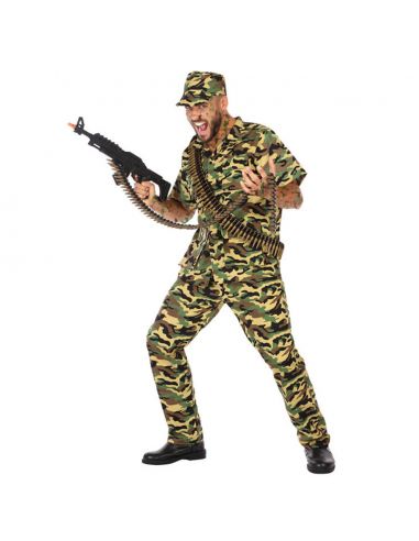 Disfraz Militar Hombre Adulto Camuflaje Tienda de disfraces online - Mercadisfraces
