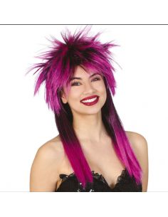Peluca Rock Lila Tienda de disfraces online - Mercadisfraces