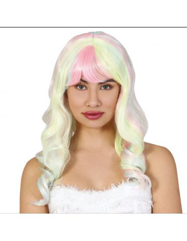 Peluca Melena Colores Tienda de disfraces online - Mercadisfraces