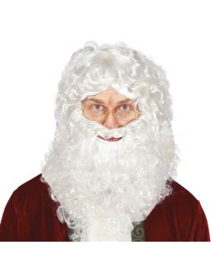 Peluca con Barba Noel Tienda de disfraces online - Mercadisfraces